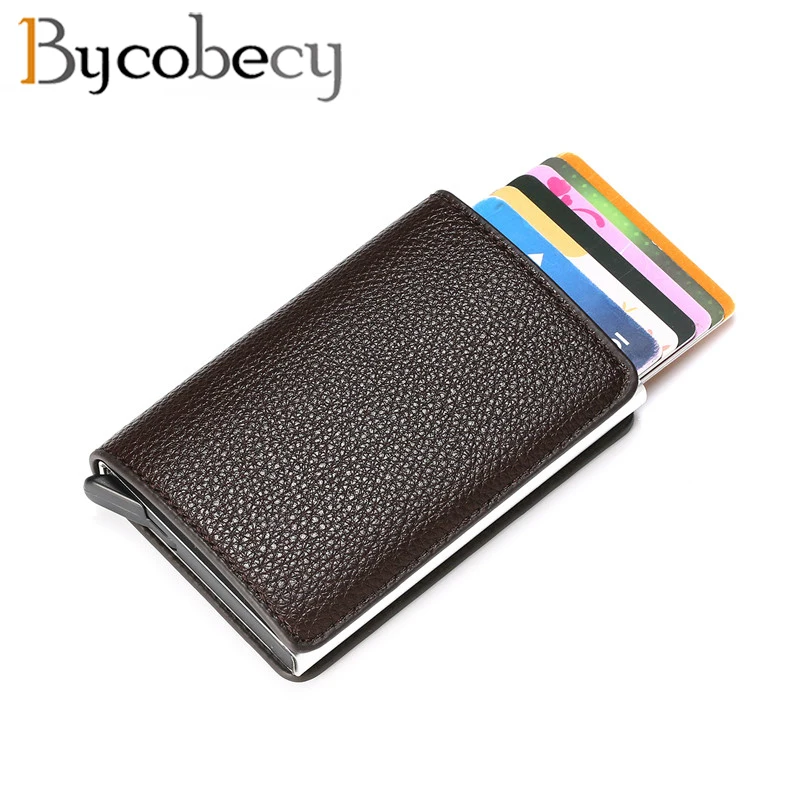 Bycobecy RFID Кошелек Мягкий кожаный чехол для карт Защита информации безопасный клатч модный всплывающий держатель для карт алюминиевая коробк...
Bycobecy RFID Кошелек Мягкий кожаный чехол для карт Защита информации безопасный клатч модный всплывающий держатель для карт алюминиевая коробк...