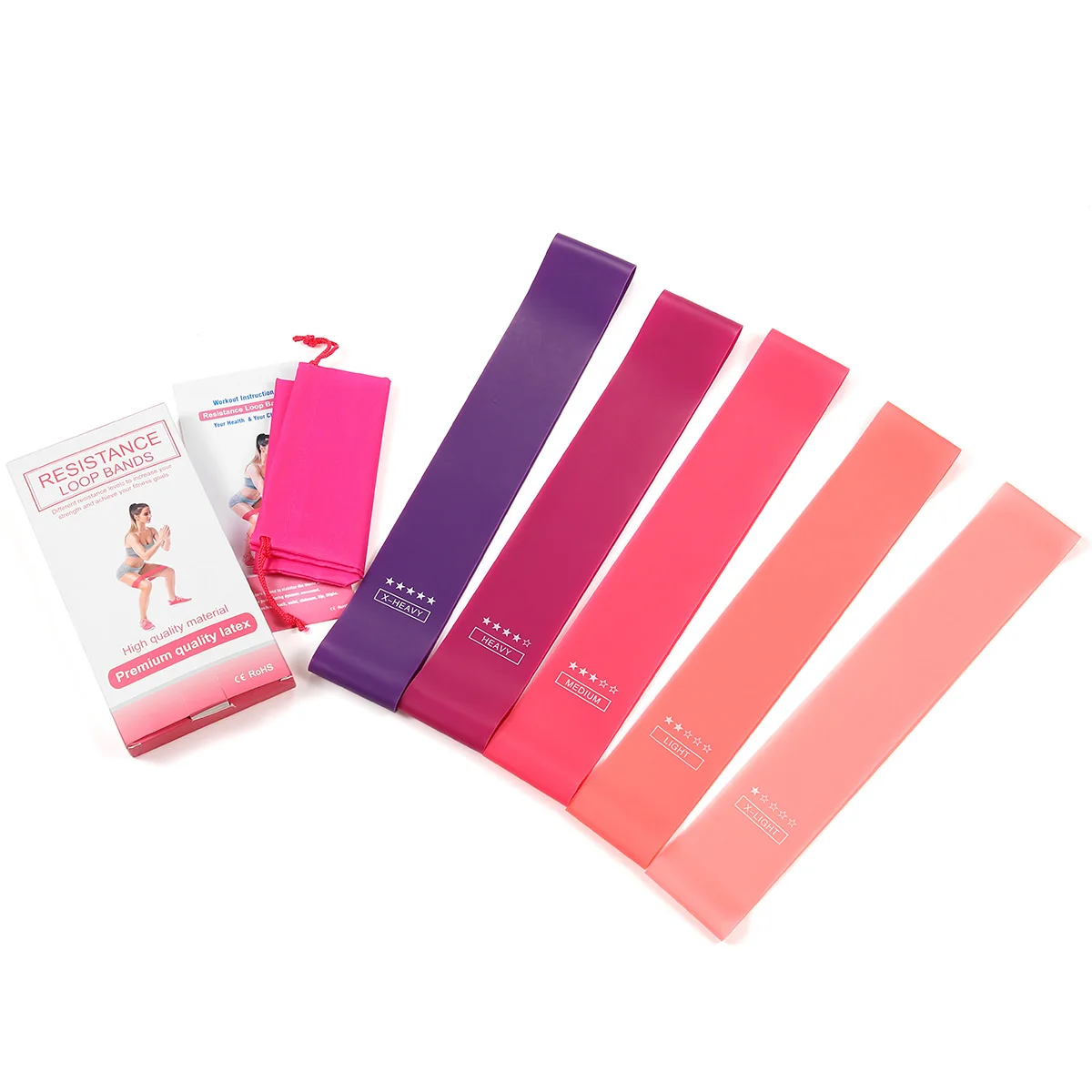 5pcs Training Fitness Gum Exercise Gym Strength Resistance Bands Pilates Sport Rubber Fitness Bands Pull up Workout Equipment
5pcs Training Fitness Gum Exercise Gym Strength Resistance Bands Pilates Sport Rubber Fitness Bands Pull up Workout Equipment