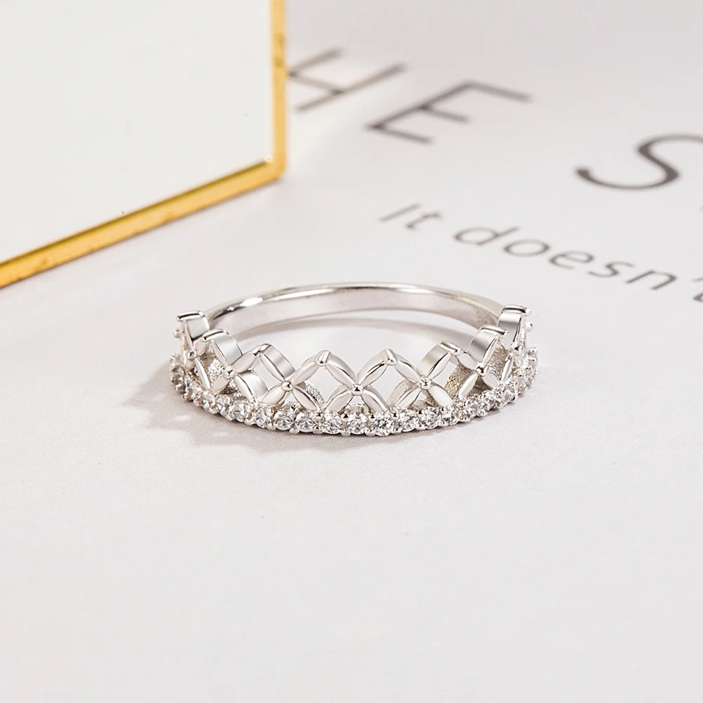 Embryos Women Original 925 Genuine Silver Ring AAA Cubic Zircon Inset Crown Ring Wedding Ring 6#7#8# Fine Jewelry Gift
Embryos Women Original 925 Genuine Silver Ring AAA Cubic Zircon Inset Crown Ring Wedding Ring 6#7#8# Fine Jewelry Gift