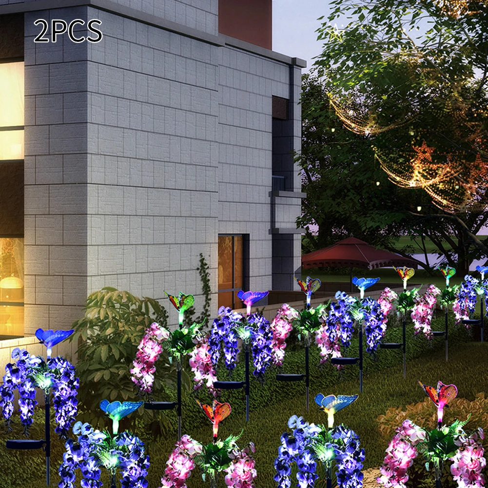 2pcs/pack With Butterfly In Ground Landscape Solar Powered Flower Light Garden Decor Outdoor Yard Wedding Party Patio Pathway
2pcs/pack With Butterfly In Ground Landscape Solar Powered Flower Light Garden Decor Outdoor Yard Wedding Party Patio Pathway