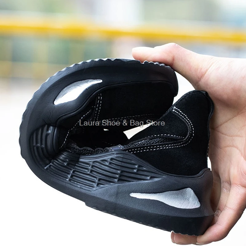 fashion men's safety shoes reflect steel toe cap anti-stab work safety boots breathable work sneaker for men working shoes 36-47
fashion men's safety shoes reflect steel toe cap anti-stab work safety boots breathable work sneaker for men working shoes 36-47