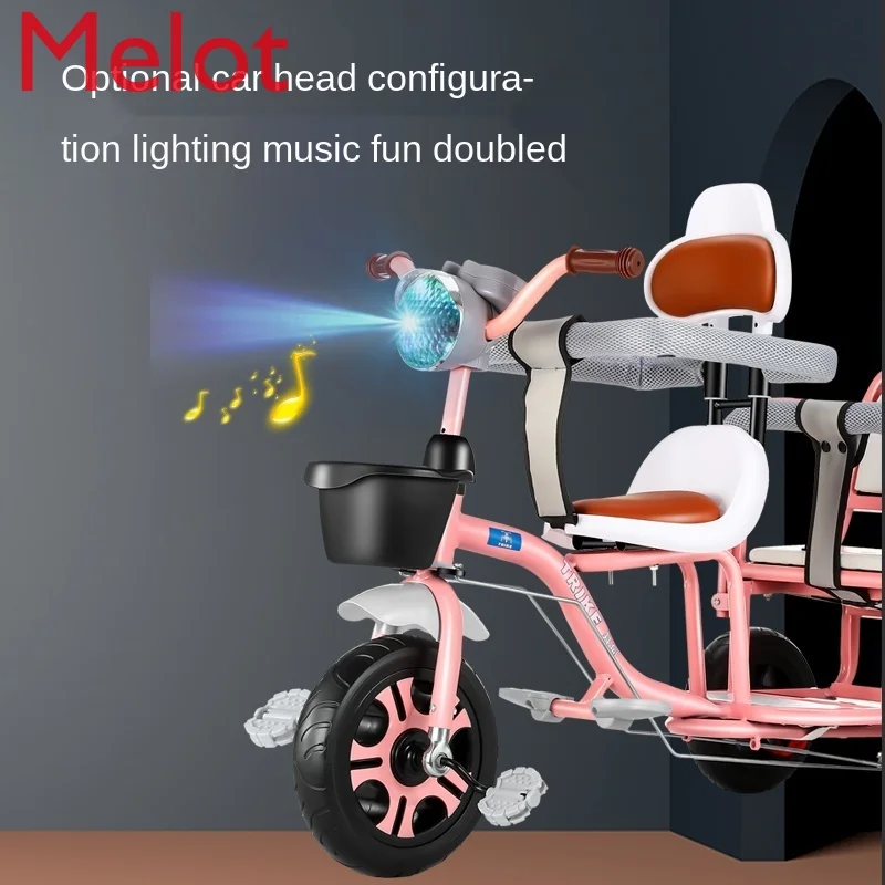 Children's Tricycle Can Take People Baby Bicycle Twin Trolley Baby Baby Walking Tool
Children's Tricycle Can Take People Baby Bicycle Twin Trolley Baby Baby Walking Tool