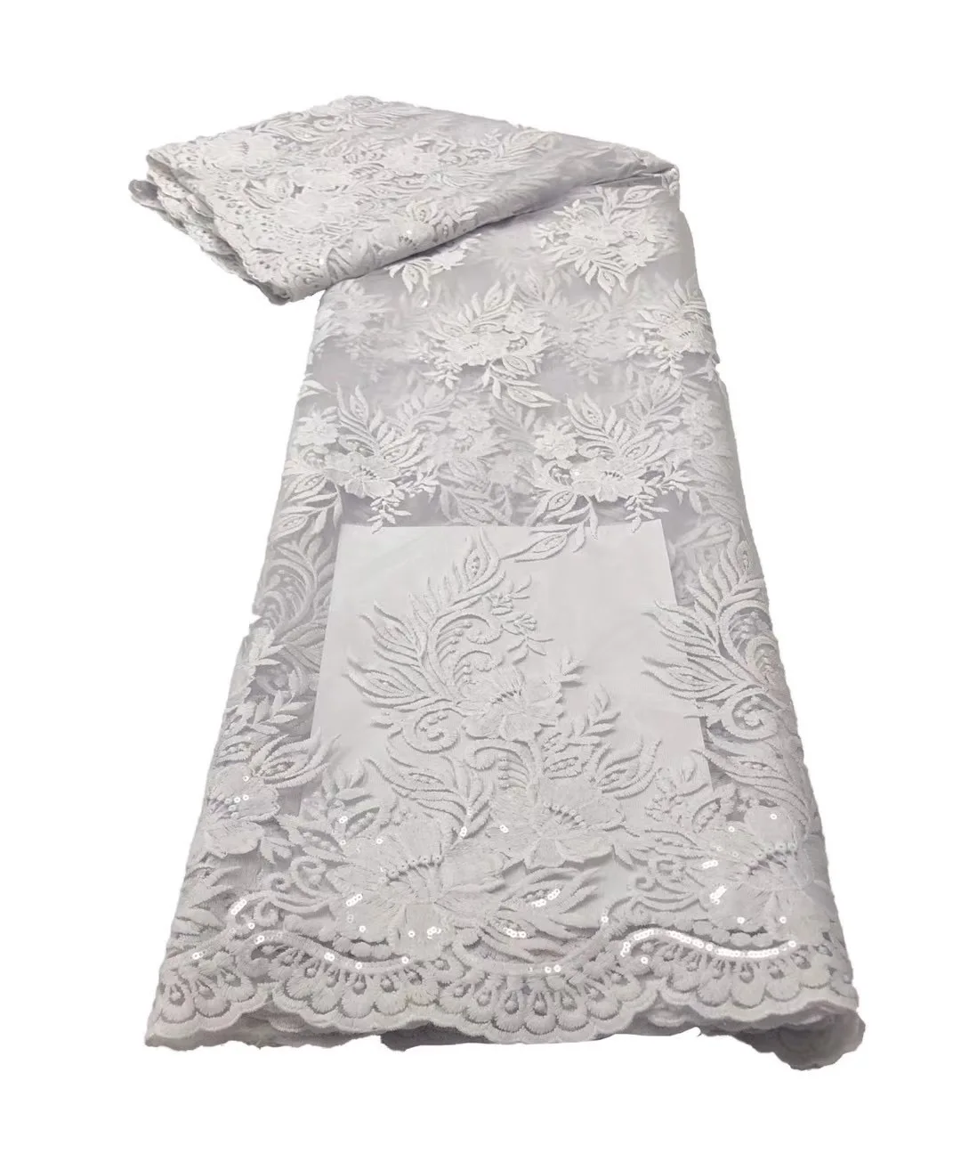 Pure White French Sequins Lace Fabric High Quality Embroidery African Net Laces Nigerian Tulle Fabrics 5 Yards For Wedding Dress
Pure White French Sequins Lace Fabric High Quality Embroidery African Net Laces Nigerian Tulle Fabrics 5 Yards For Wedding Dress