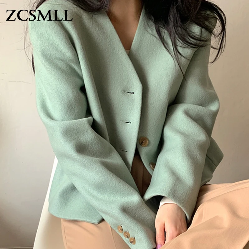 ZCSMLL темпераментный нежный женский однобортный Свободный Повседневный Универсальный кардиган корейское осенне-зимнее шерстяное пальто дл...
ZCSMLL темпераментный нежный женский однобортный Свободный Повседневный Универсальный кардиган корейское осенне-зимнее шерстяное пальто дл...