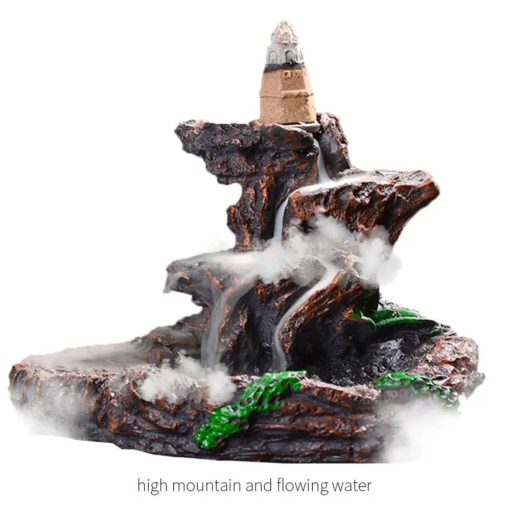 Ornaments Incense Burner Flowing Practical Resin Decorative Moutain Designed Furnishings Supply Backflow Living Room Ceramic
Ornaments Incense Burner Flowing Practical Resin Decorative Moutain Designed Furnishings Supply Backflow Living Room Ceramic