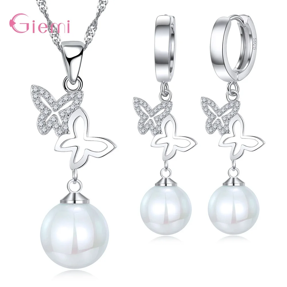 Romantic 925 Sterling Silver Cubic Zirconia Butterfly Earring Necklace Jewelry Sets for Women Girl Lovely Gift Birthday Ornament
Romantic 925 Sterling Silver Cubic Zirconia Butterfly Earring Necklace Jewelry Sets for Women Girl Lovely Gift Birthday Ornament