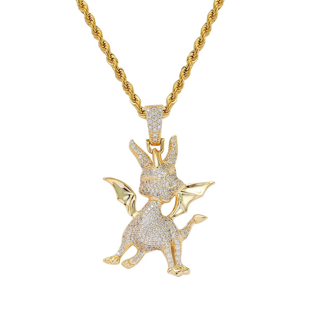 Hip Hop Micro Paved Zircon Bling Iced Out unicorn Animals Gold Silver Color Pendants Necklace for Men Rapper Jewelry Gifts
Hip Hop Micro Paved Zircon Bling Iced Out unicorn Animals Gold Silver Color Pendants Necklace for Men Rapper Jewelry Gifts