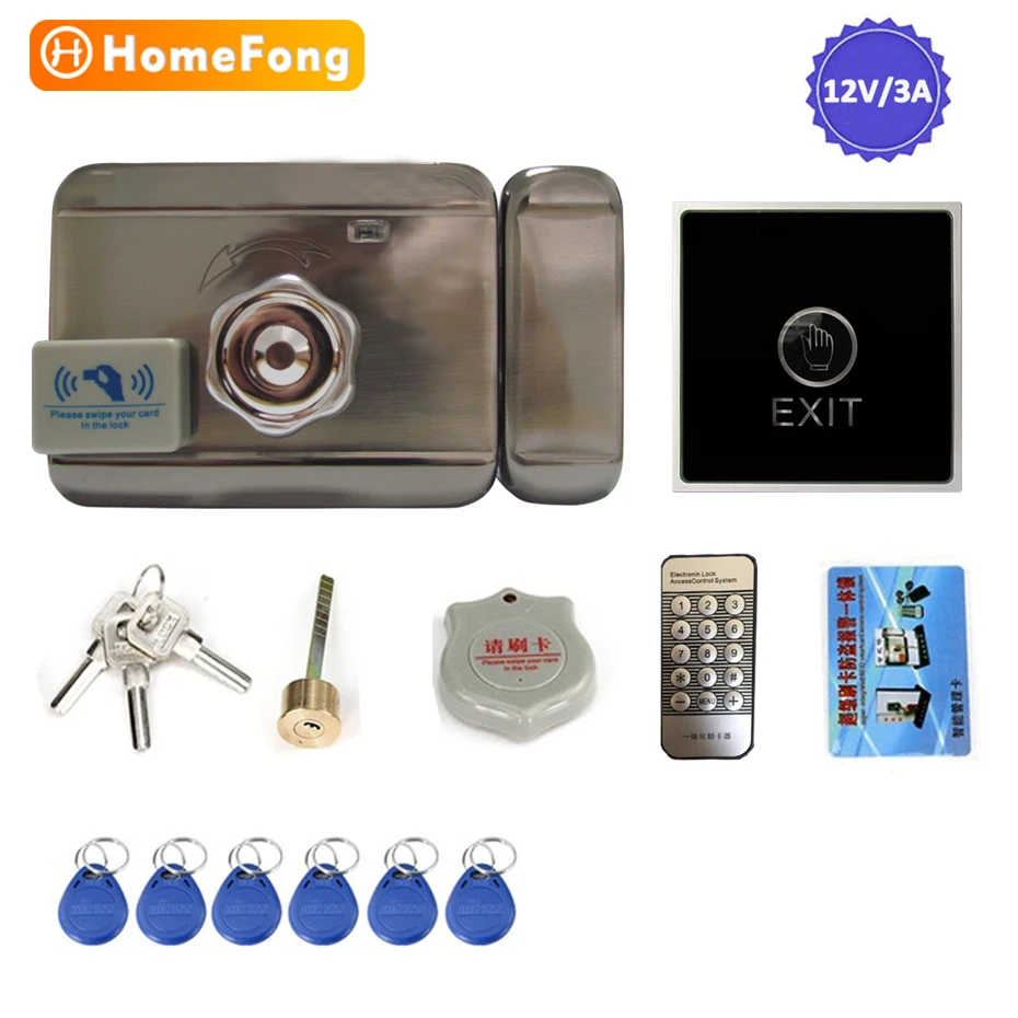 HomeFong Electronic RFID Door Lock Smart Electric Lock Magnetic Induction For Home Intercom Access Control System
HomeFong Electronic RFID Door Lock Smart Electric Lock Magnetic Induction For Home Intercom Access Control System