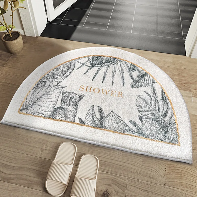 40X60cm Soft Carpet Slip-resistant Bathing Room Rug Floor Door Mat Dirt Barrier Semi Circle Absorption Floor Door Mat Home Decor
40X60cm Soft Carpet Slip-resistant Bathing Room Rug Floor Door Mat Dirt Barrier Semi Circle Absorption Floor Door Mat Home Decor