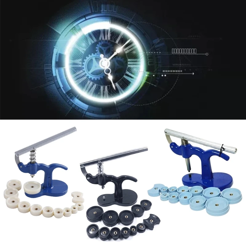 Watch Press Set, Watch Back Case Closer, Watchmaker Watch Repair Tool Kit with 12pcs Fitting Dies 
Watch Press Set, Watch Back Case Closer, Watchmaker Watch Repair Tool Kit with 12pcs Fitting Dies