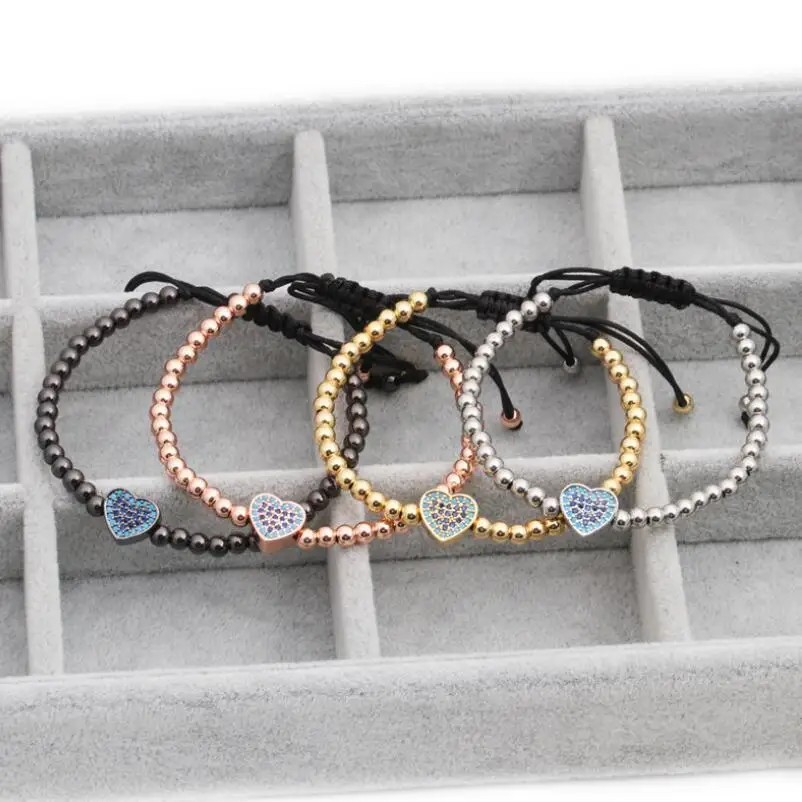 Copper beads Weave Bracelet micro-set Heart Energy Handmade Beading Bracelet for Men or Women Jewelry Wholesale
Copper beads Weave Bracelet micro-set Heart Energy Handmade Beading Bracelet for Men or Women Jewelry Wholesale