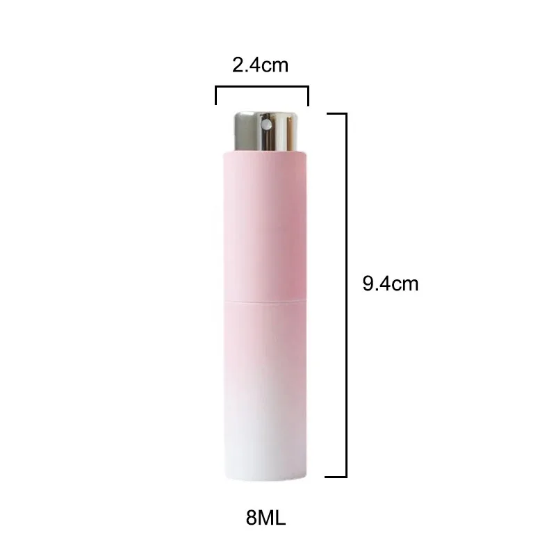 8ml Mini Perfume Spray Bottle Gradient Color Portable Refillable Liquid Empty Bottle Packing Atomizer Travel Cosmetic Container
8ml Mini Perfume Spray Bottle Gradient Color Portable Refillable Liquid Empty Bottle Packing Atomizer Travel Cosmetic Container