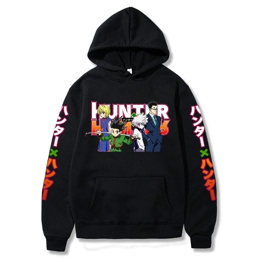 Толстовка унисекс Hunter X уличная одежда с аниме принтом для мужчин и женщин