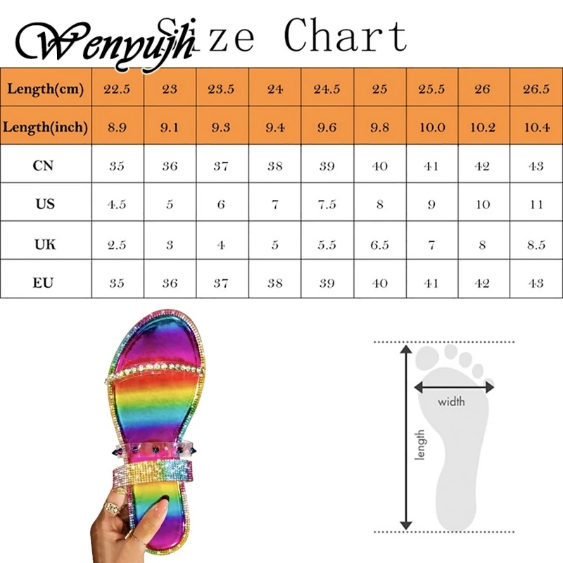 WENYUJH Sexy Diamond Sandals Women Transparent Flat Slippers Outdoor Females Sandals Slides 2021 Summer Colorful Beach Slipper
WENYUJH Sexy Diamond Sandals Women Transparent Flat Slippers Outdoor Females Sandals Slides 2021 Summer Colorful Beach Slipper