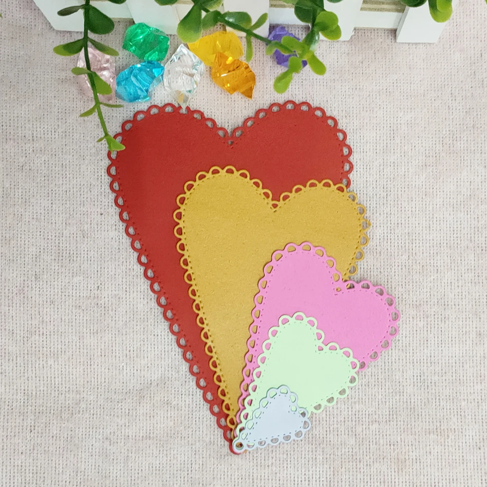 5PCS New hearts craft die metal cutting die scrapbook stamp carving paper card stamping DIY die
5PCS New hearts craft die metal cutting die scrapbook stamp carving paper card stamping DIY die
