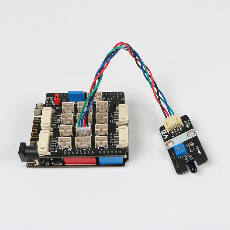 Flame sensor module Flame detection detection sensor 5v fire source detection probe compatible with Lego
Flame sensor module Flame detection detection sensor 5v fire source detection probe compatible with Lego