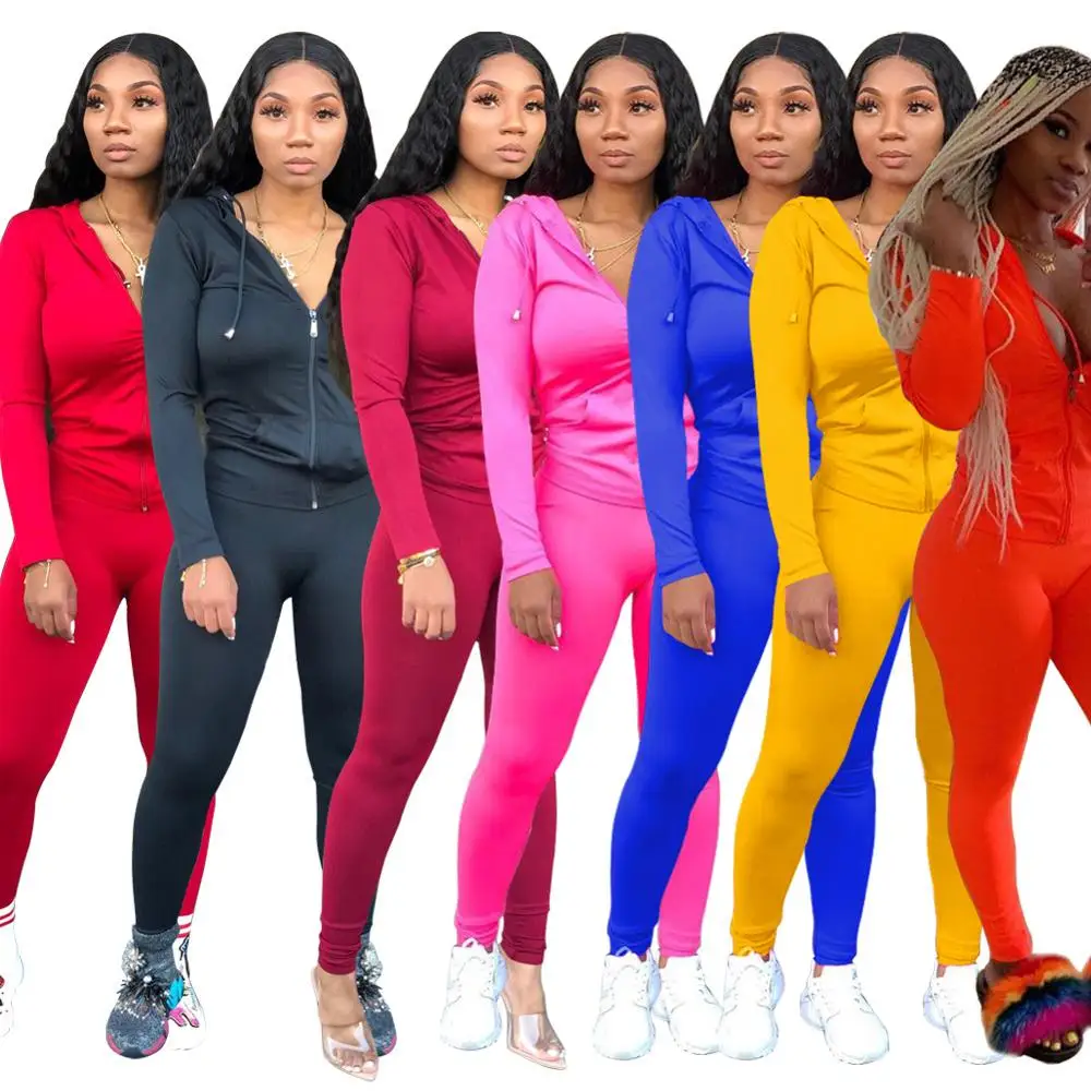 New Arrival fashion solid color classic sexy large size sports suit ladies sports suit
New Arrival fashion solid color classic sexy large size sports suit ladies sports suit