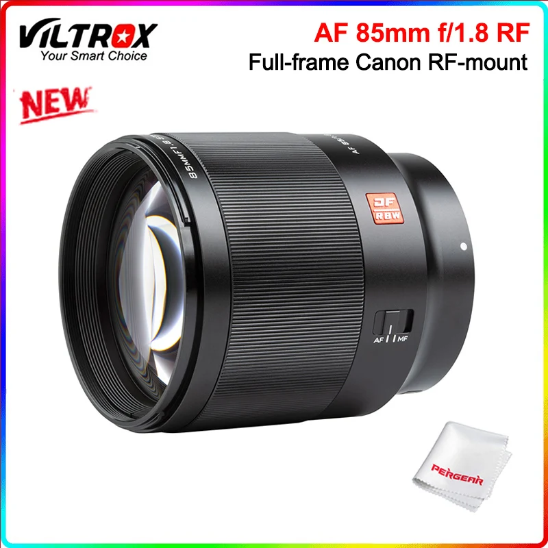 Viltrox 85 мм F1.8 Полнокадровый объектив с автофокусом Средний телеобъектив для камеры Canon с радиочастотным креплением s EOS R/RP/R3/R5/R6/EOS C70
Viltrox 85 мм F1.8 Полнокадровый объектив с автофокусом Средний телеобъектив для камеры Canon с радиочастотным креплением s EOS R/RP/R3/R5/R6/EOS C70