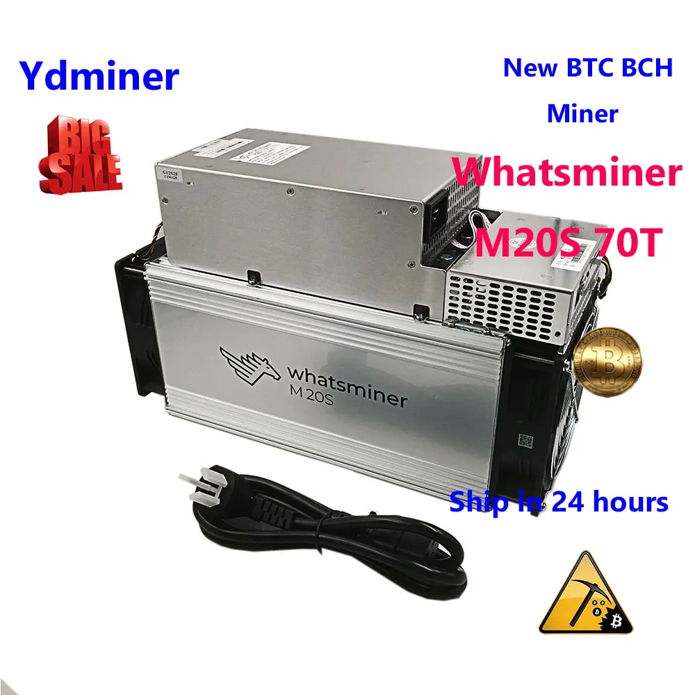 Новый BTC BCH asic майнер whatsminer m20s 70T SHA 256 майнинг лучше чем m3x antminer s9j t9+ s11 s15 t17 s17 INNOSILICON t3
