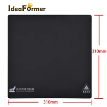 Idea Former 3D Printer Heat bed Sticker With 3M Adhesive 310x310mm Bed Tape print build plate tape MK2a 3D Printer parts