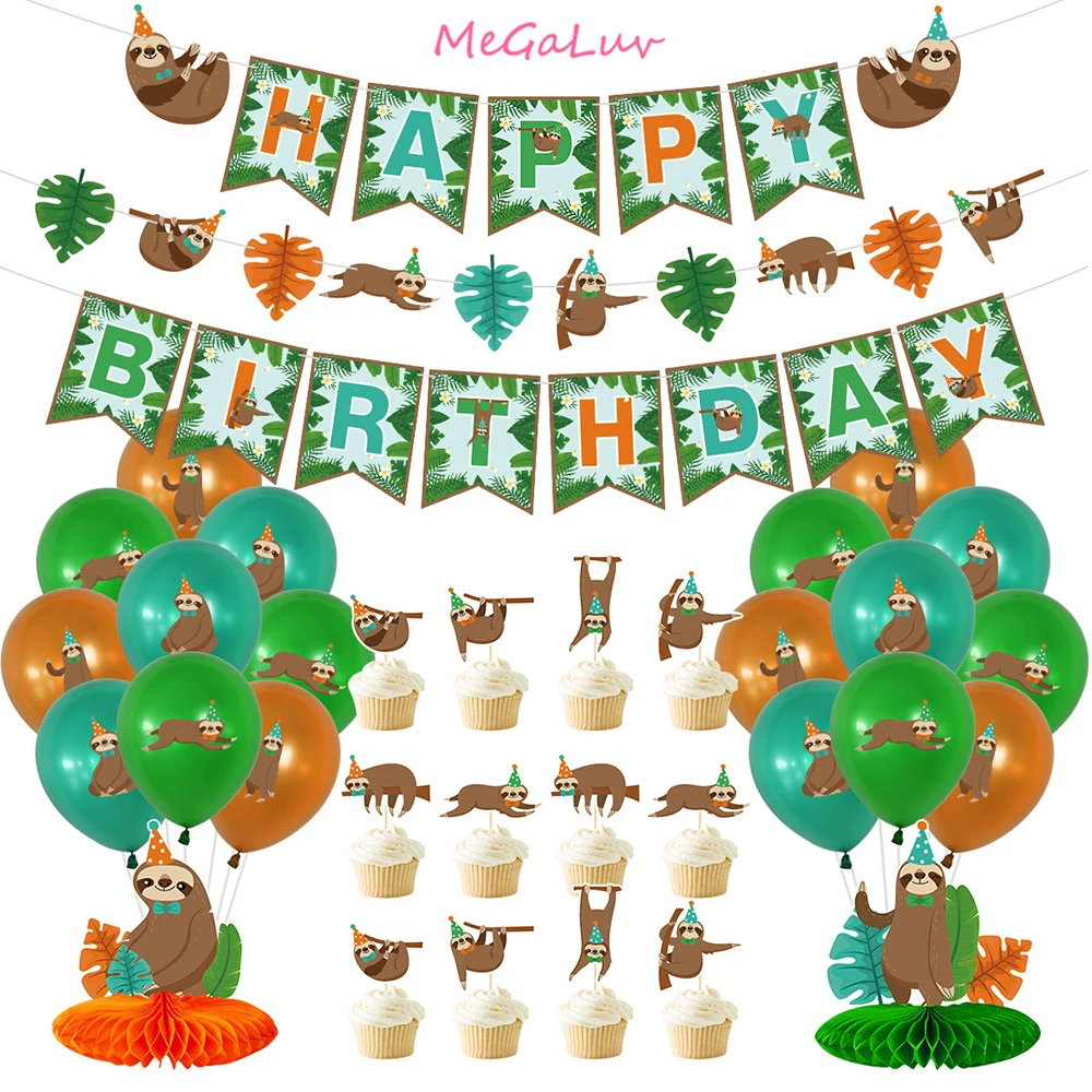Cartoon Jungle Animal Disposable Party Tableware Sets 1st Boy Birthday Safari Party Decor Baby Shower Sloth Theme Party Supplies
Cartoon Jungle Animal Disposable Party Tableware Sets 1st Boy Birthday Safari Party Decor Baby Shower Sloth Theme Party Supplies