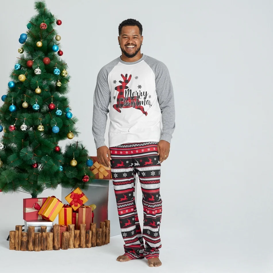 2021 New Arrival Autumn and Winter Merry Christmas Plaid Reindeer Print Family Matching Pajamas Sets (Flame Resistant) Sets
2021 New Arrival Autumn and Winter Merry Christmas Plaid Reindeer Print Family Matching Pajamas Sets (Flame Resistant) Sets