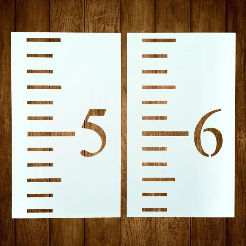 6pcs/set 6Inch Scale Ruler Growth Chart Stencil Template Reusable Painting Decor
6pcs/set 6Inch Scale Ruler Growth Chart Stencil Template Reusable Painting Decor