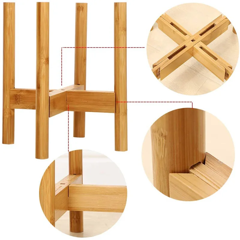 Adjustable Plant Stand Bamboo Wood Flower Stand Modern Flower Holder for Indoor and Outdoor Use Planter
Adjustable Plant Stand Bamboo Wood Flower Stand Modern Flower Holder for Indoor and Outdoor Use Planter