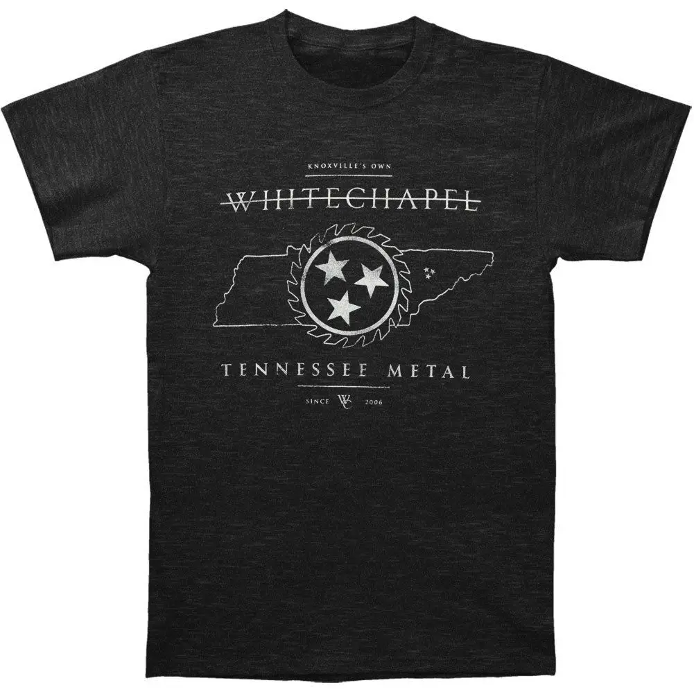 Whitechapel Для Мужчин's Homefront футболка темно в мелкую полоску RockabiliaT головоломка топ