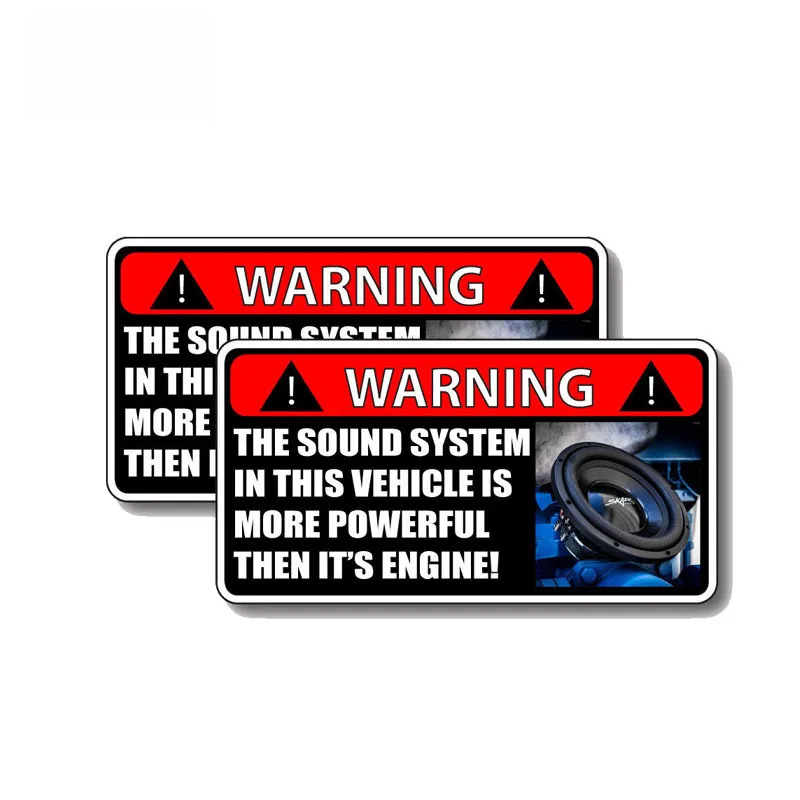 2 X The Sound System In This Vehicle Is More Powerful Then It's Engine Decal Creative Car Sticker Auto Decoration PVC,12cm*6cm
2 X The Sound System In This Vehicle Is More Powerful Then It's Engine Decal Creative Car Sticker Auto Decoration PVC,12cm*6cm