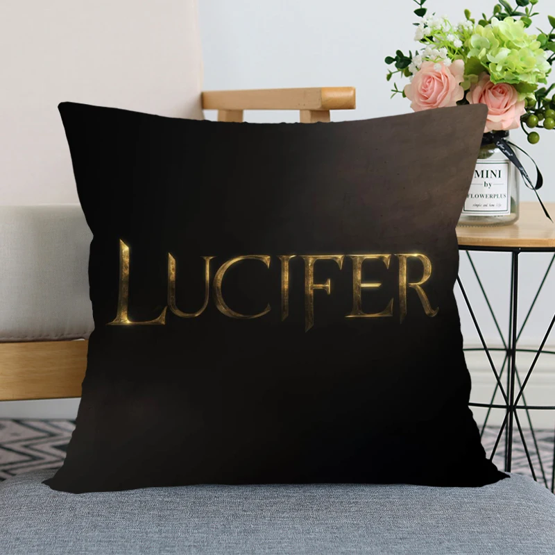 

New Arrival Funny Lucifer TV Pillow Case For Home Decorative Pillows Cover Invisible Zippered Throw PillowCases 40X40,45X45cm