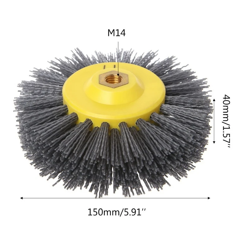 NEW-1 piece Nylon Abrasive Wire Polishing Brush Wheel for Wood Furniture Stone Antiquing Grinding
NEW-1 piece Nylon Abrasive Wire Polishing Brush Wheel for Wood Furniture Stone Antiquing Grinding