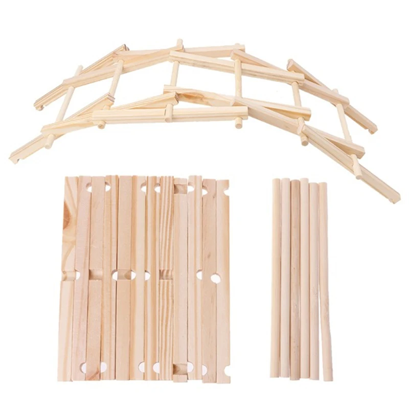 Wood Bars Montessori DIY Wood Bailey Bridge Physics Experiment Assembly Models Building Kits Physical Class Props
Wood Bars Montessori DIY Wood Bailey Bridge Physics Experiment Assembly Models Building Kits Physical Class Props