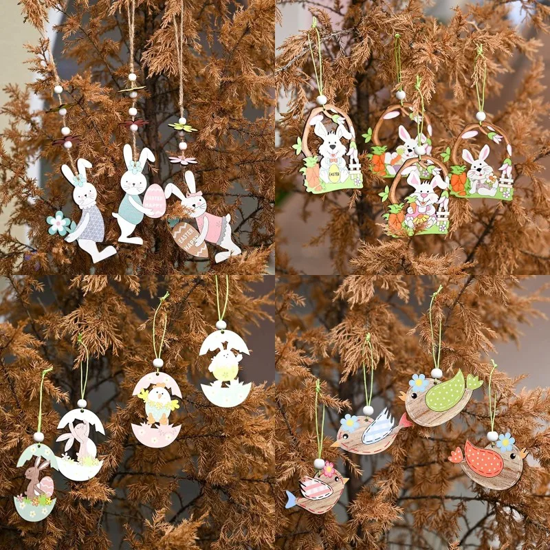 1/2PCS Wooden Craft Bunny Easter Eggs Hanging Pendant for Rabbit Party Ornaments Home Happy Easter Decoration for Home Supplies
1/2PCS Wooden Craft Bunny Easter Eggs Hanging Pendant for Rabbit Party Ornaments Home Happy Easter Decoration for Home Supplies