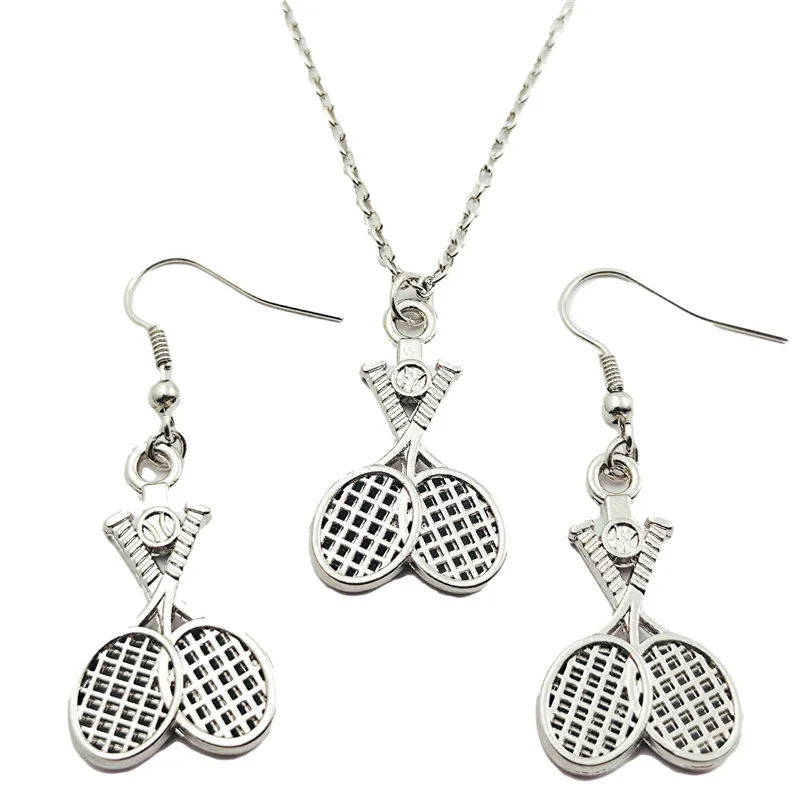Tennis Racket Jewelry Set Creative Earring Necklace Sets Fashion Women Christmas Birthday Girl Gifts
Tennis Racket Jewelry Set Creative Earring Necklace Sets Fashion Women Christmas Birthday Girl Gifts