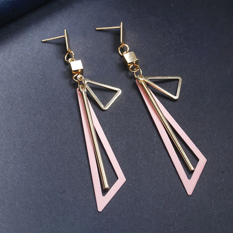 Long Geometric Triangle Women's Earrings Exquisite Alloy Student Earrings Gift Prom Party Jewelry
Long Geometric Triangle Women's Earrings Exquisite Alloy Student Earrings Gift Prom Party Jewelry