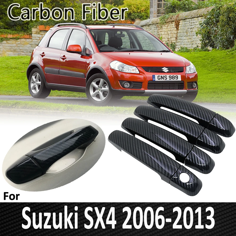 Black Carbon Fiber for Suzuki SX4 Fiat Sedici Maruti 2006 2007 2008 2009 2010 2011 2012 2013 Door Handle Cover Car Accessories
Black Carbon Fiber for Suzuki SX4 Fiat Sedici Maruti 2006 2007 2008 2009 2010 2011 2012 2013 Door Handle Cover Car Accessories