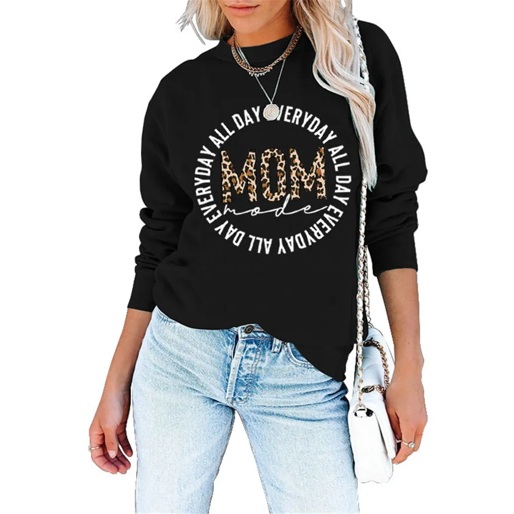 Mom Mod Leopard Letter Print Sweatshirts for Women Autumn Winter Mom Life Harajuku Kpop Hoodie Female Aesthetic Hoodies Clothes 
Mom Mod Leopard Letter Print Sweatshirts for Women Autumn Winter Mom Life Harajuku Kpop Hoodie Female Aesthetic Hoodies Clothes