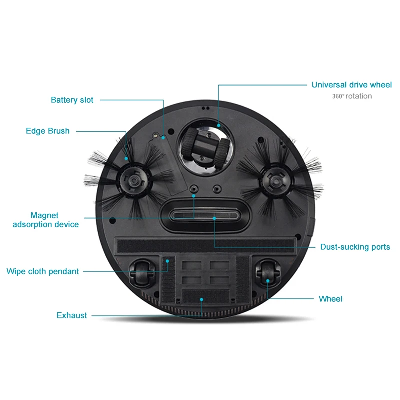 Automatic Smart Robot Vacuum Cleaner Mopping Sweeping Suction Wireless Auto Dust Sweeper Machine Anticollision For House Cleanin
Automatic Smart Robot Vacuum Cleaner Mopping Sweeping Suction Wireless Auto Dust Sweeper Machine Anticollision For House Cleanin