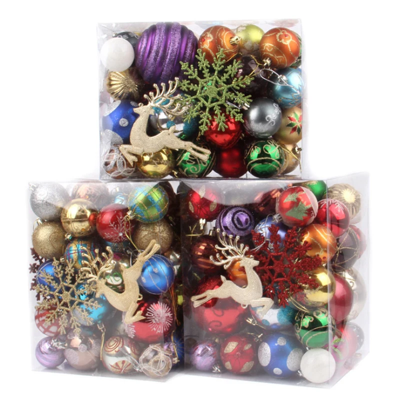 60-70Pcs Christmas Ornaments Ball Set Holiday Decor Christmas Tree Hanging Pendants 3-8cm Glossy Matte Hollow Xmas Ball Decor
60-70Pcs Christmas Ornaments Ball Set Holiday Decor Christmas Tree Hanging Pendants 3-8cm Glossy Matte Hollow Xmas Ball Decor