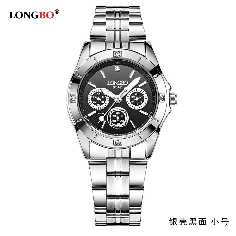 Longbo Simple Three-eye Face Waterproof Quartz Couple Watch 
Longbo Simple Three-eye Face Waterproof Quartz Couple Watch