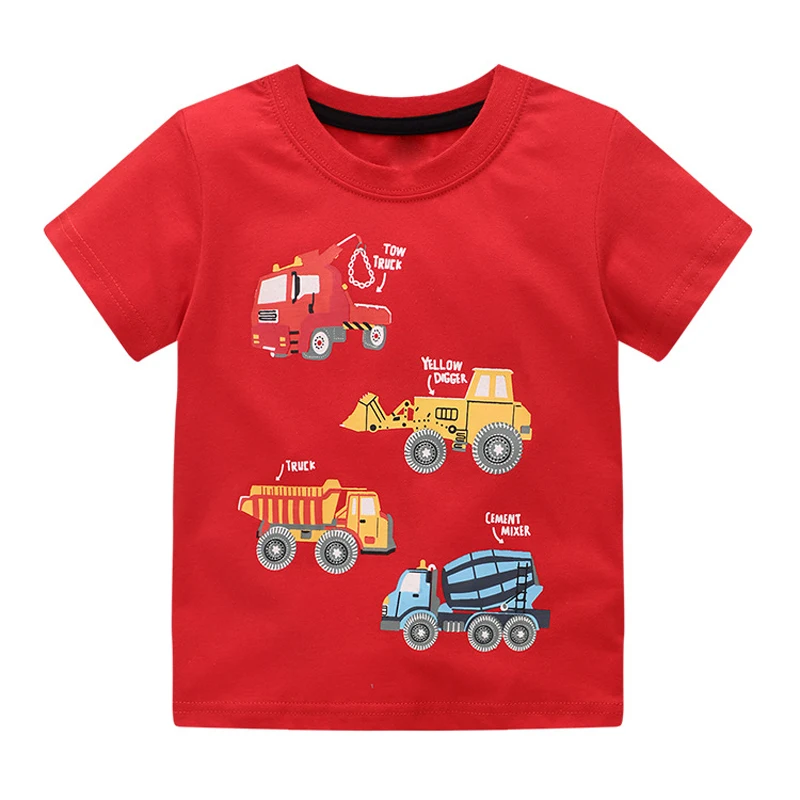 27kids Summer Boys Short Sleeve T-shirts Tops Clothes Rconstruction truck Pattern Children Clothing Kid Cotton Outfit 2-8Years
27kids Summer Boys Short Sleeve T-shirts Tops Clothes Rconstruction truck Pattern Children Clothing Kid Cotton Outfit 2-8Years