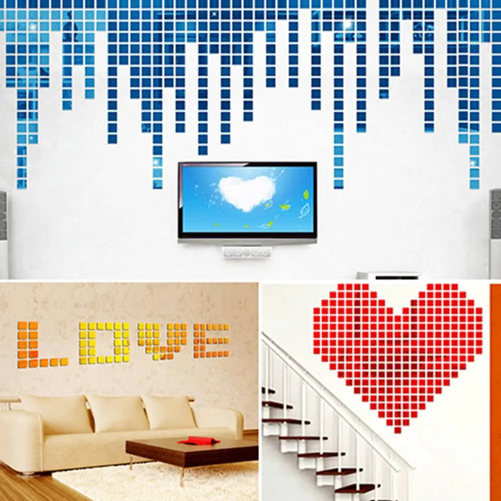 Hot Sell 2cm x 2cm Set Wall Stickers Waterproof Corrosion Proof Acrylic Mirror Square Effect Decal for Kids Bedroom 100Pcs/
Hot Sell 2cm x 2cm Set Wall Stickers Waterproof Corrosion Proof Acrylic Mirror Square Effect Decal for Kids Bedroom 100Pcs/