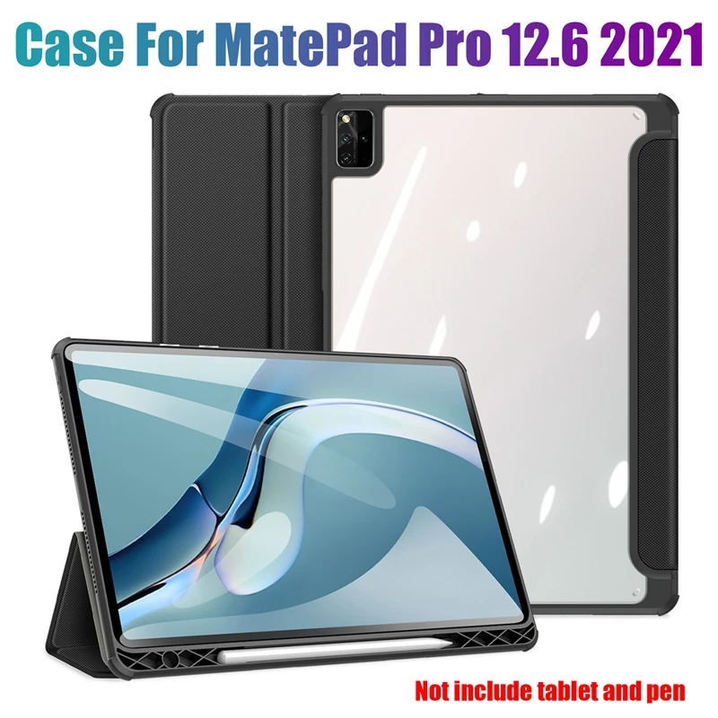 Чехол для Huawei MatePad Pro 12,6 дюймов 2021 ПУ + прозрачный чехол с откидной крышкой Подставка для планшета чехол из искусственной кожи
Чехол для Huawei MatePad Pro 12,6 дюймов 2021 ПУ + прозрачный чехол с откидной крышкой Подставка для планшета чехол из искусственной кожи