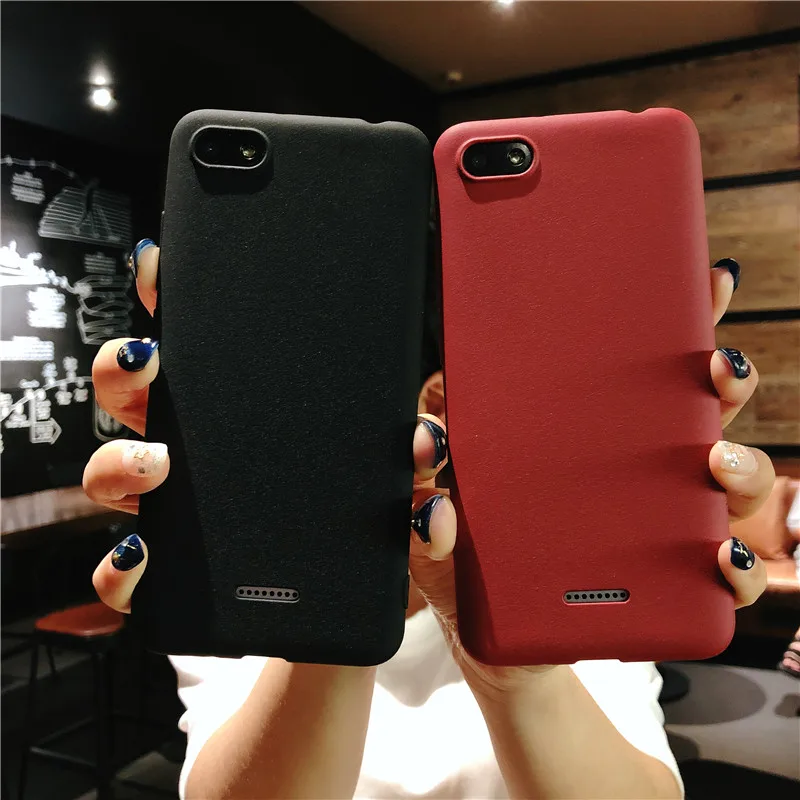 Матовый Песочная Текстура Пластиковый корпус для XiaoMi RedMi 9 8 7 6A 5A Note9 фотокамеры
