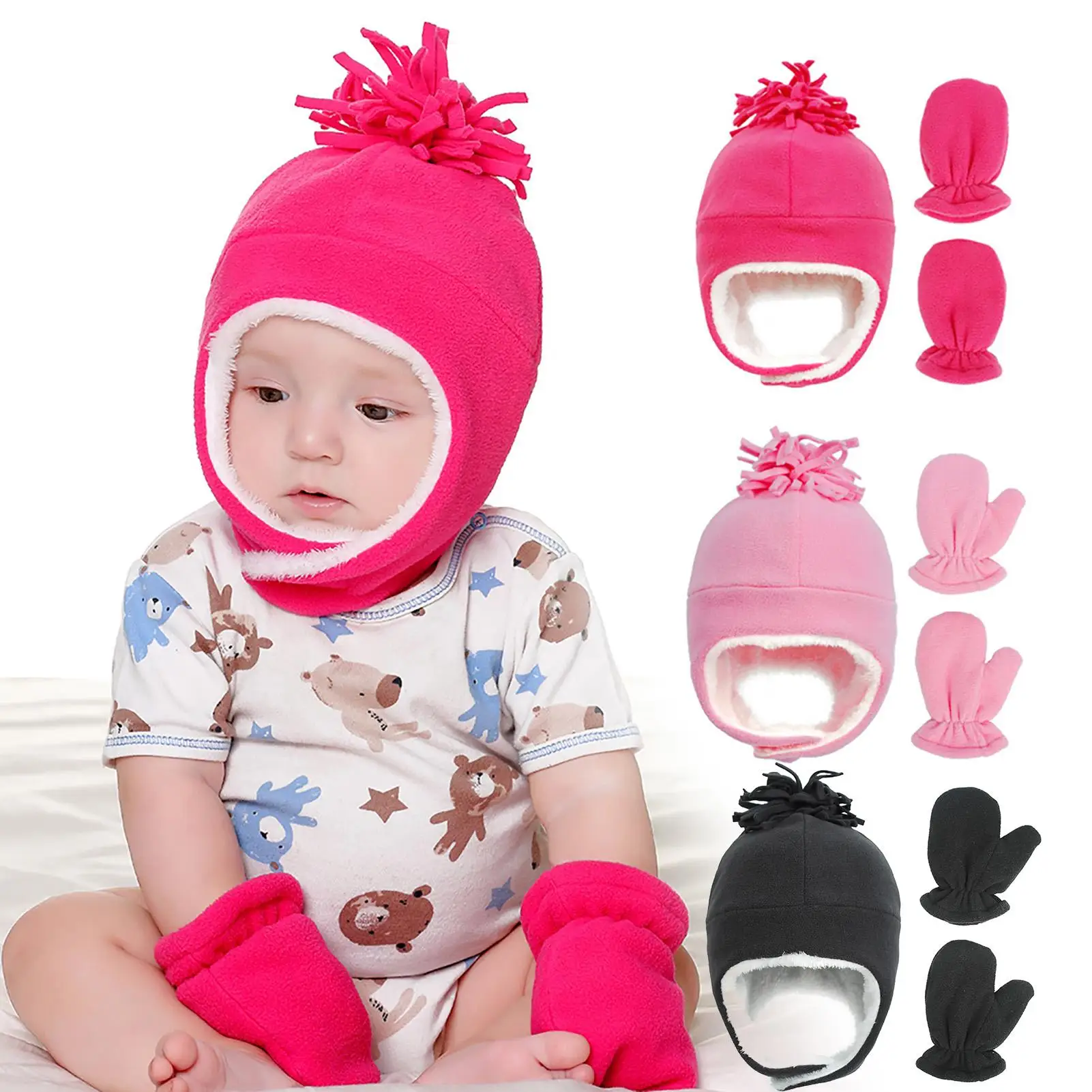 2020 NEW Children's Hat Set Kids Girls Boys Solid Color Faux Fleece Cap Plush Glove Outdoor Headwear Elastic Keeping Warm Cap
2020 NEW Children's Hat Set Kids Girls Boys Solid Color Faux Fleece Cap Plush Glove Outdoor Headwear Elastic Keeping Warm Cap