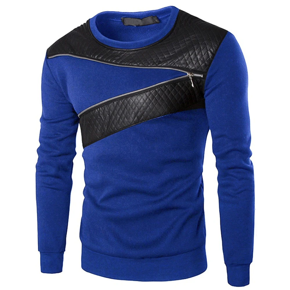 Spring and Autumn Men's Casual Long-sleeved Sport Shirt Round Neck T-shirt Shirt Slim Stitching Bottoming Shirt
Spring and Autumn Men's Casual Long-sleeved Sport Shirt Round Neck T-shirt Shirt Slim Stitching Bottoming Shirt