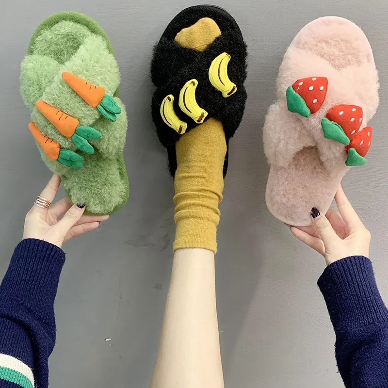Female slippers 2021 Net red hairy outer wear Korean version of winter cute fur slippers cross hair slippers female ins tide
Female slippers 2021 Net red hairy outer wear Korean version of winter cute fur slippers cross hair slippers female ins tide