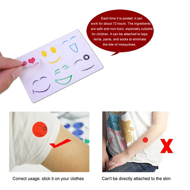 300Pcs Mosquito Repellent Patches Stickers Natural Non Toxic Pure Essential Oil Camping Travel Children Adult Repellent Stickers 
300Pcs Mosquito Repellent Patches Stickers Natural Non Toxic Pure Essential Oil Camping Travel Children Adult Repellent Stickers
