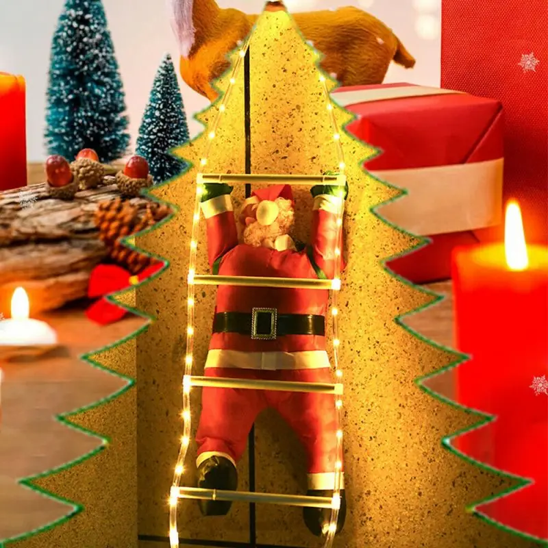 Santa Claus Doll Ladder LED Lamp Lights New Year's Christmas Tree Ornaments Hanging Decorations 2021 For Home Children's Gifts
Santa Claus Doll Ladder LED Lamp Lights New Year's Christmas Tree Ornaments Hanging Decorations 2021 For Home Children's Gifts